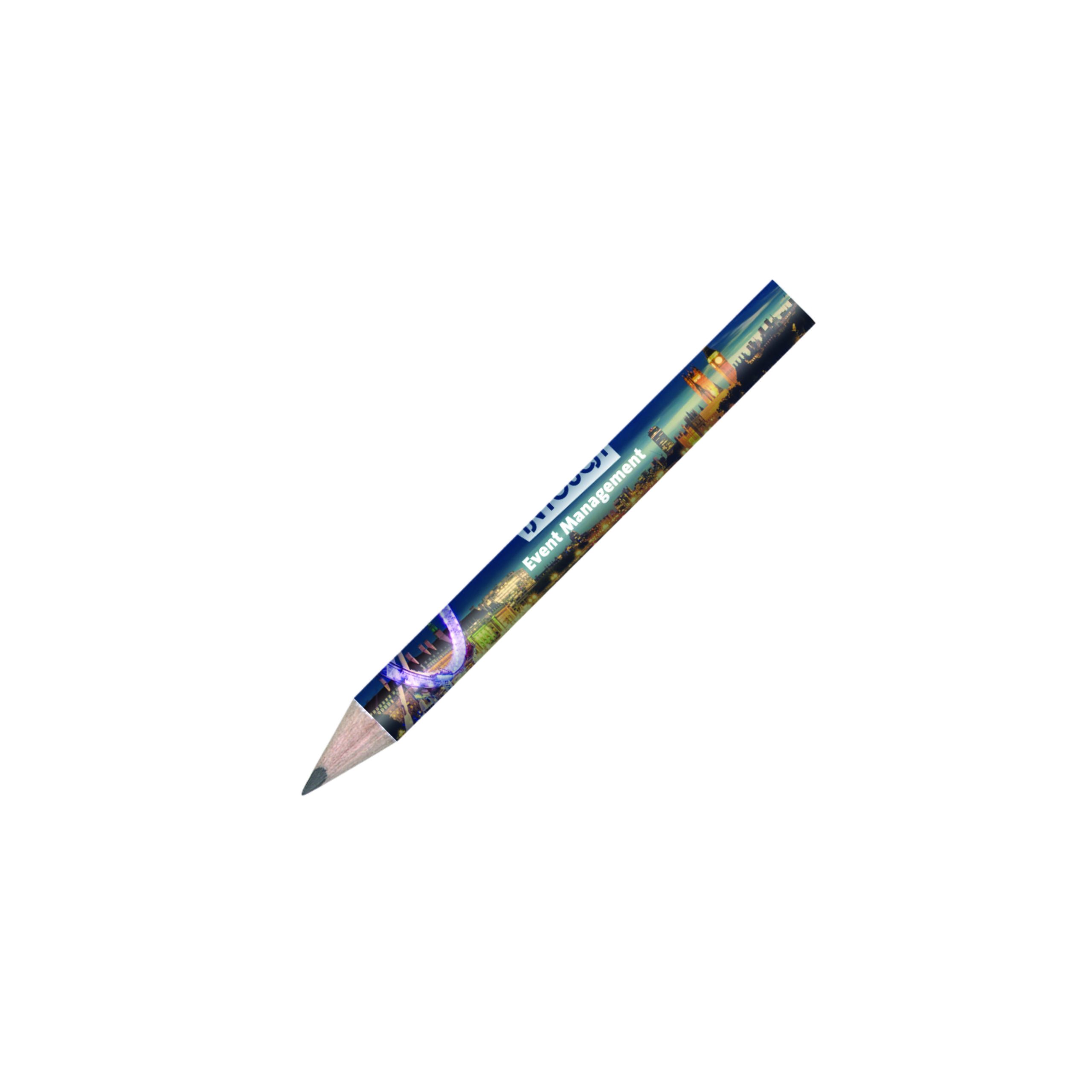 Mini golf pencils, printed digitally