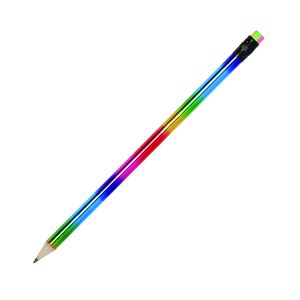 Rainbow pencil printed with your logo